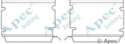 APEC BRAKING kit1185 -  Комплектующие, тормозные колодки